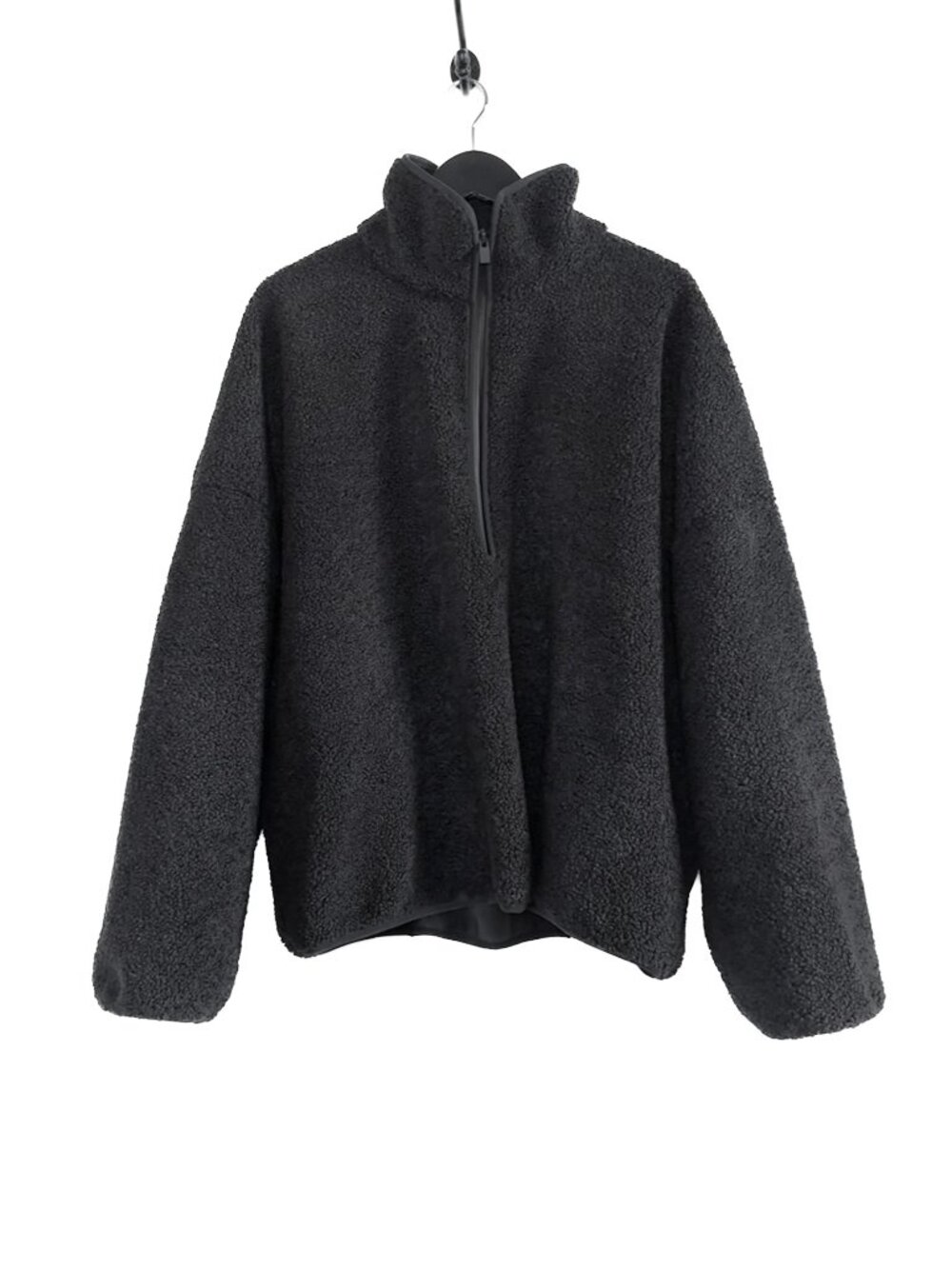 Fear Of God Athletics Black Half Zip Polar Fleece Sweater